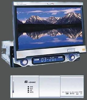 выдвижной автомобильный телевизор с dvd super lm 7401